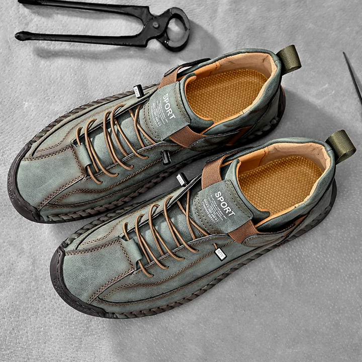 Calder Zapatilla de Cuero Hecha a Mano