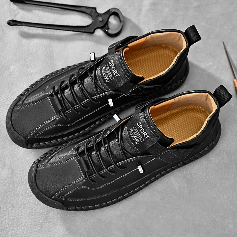 Calder Zapatilla de Cuero Hecha a Mano