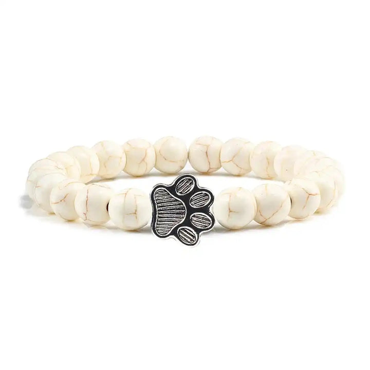 Pulsera de Patas con Cuentas Diseño de Piedra Natural