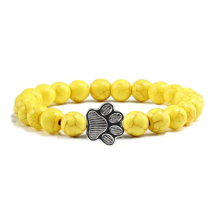 Pulsera de Patas con Cuentas Diseño de Piedra Natural