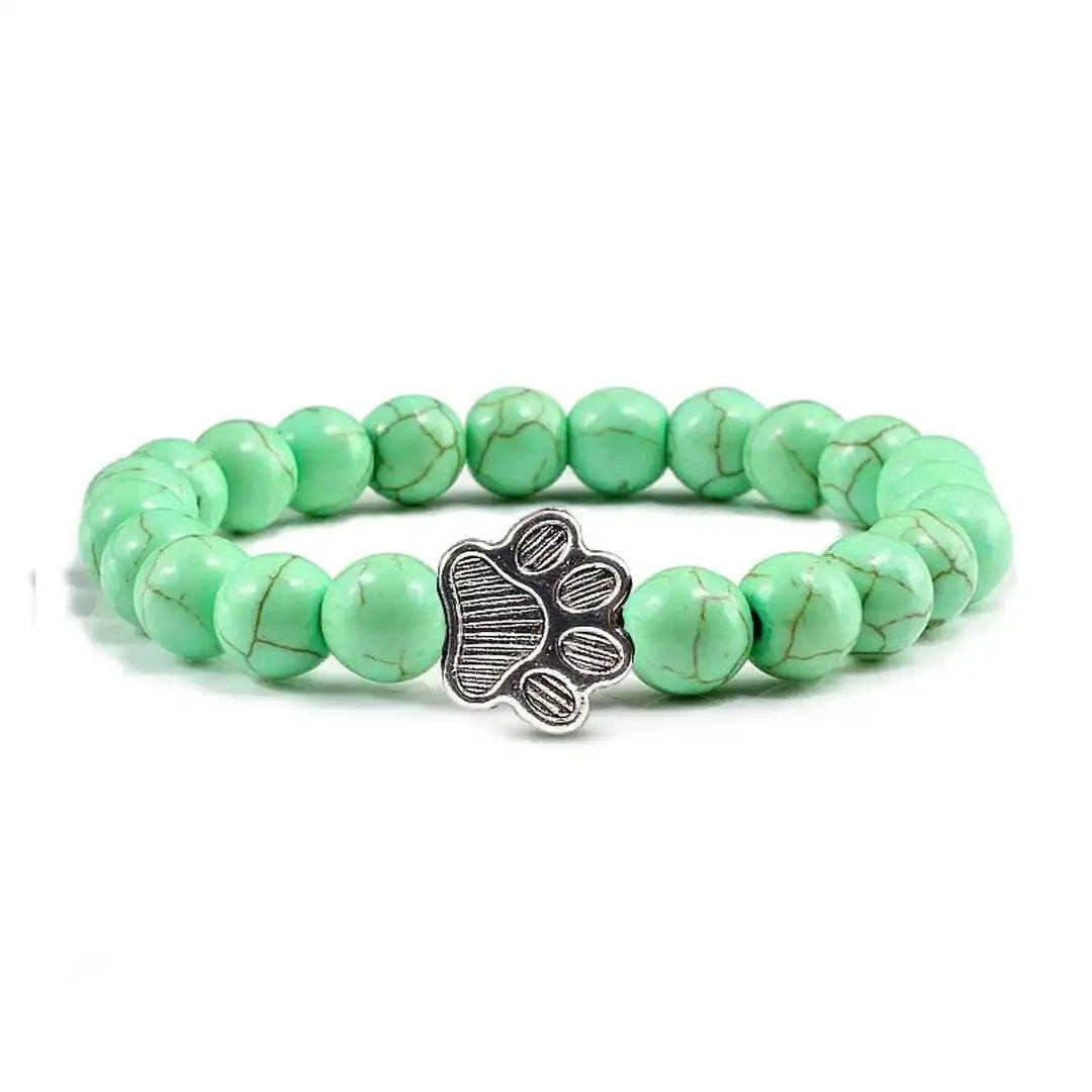Pulsera de Patas con Cuentas Diseño de Piedra Natural