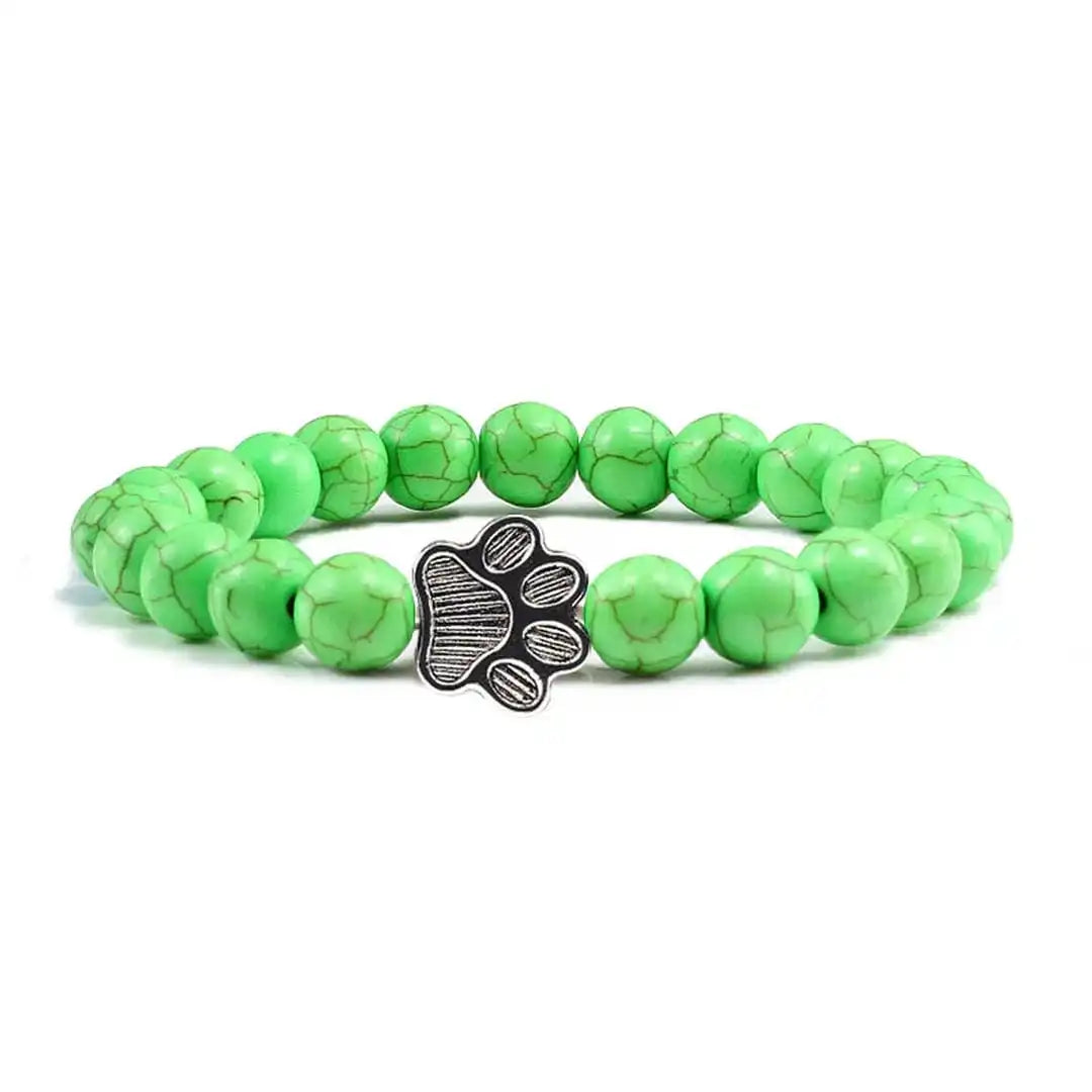 Pulsera de Patas con Cuentas Diseño de Piedra Natural