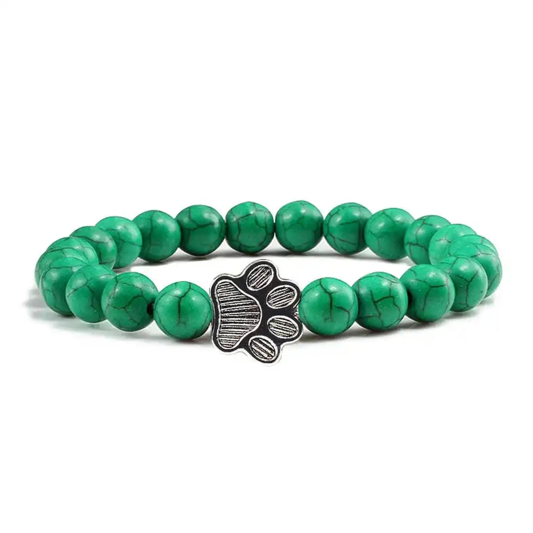 Pulsera de Patas con Cuentas Diseño de Piedra Natural