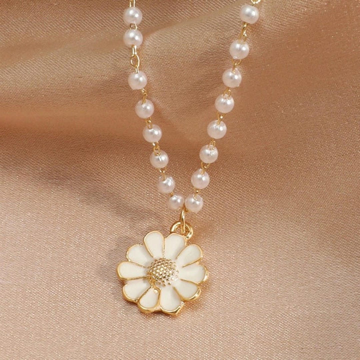 Collar con Colgante de Perla Daisy