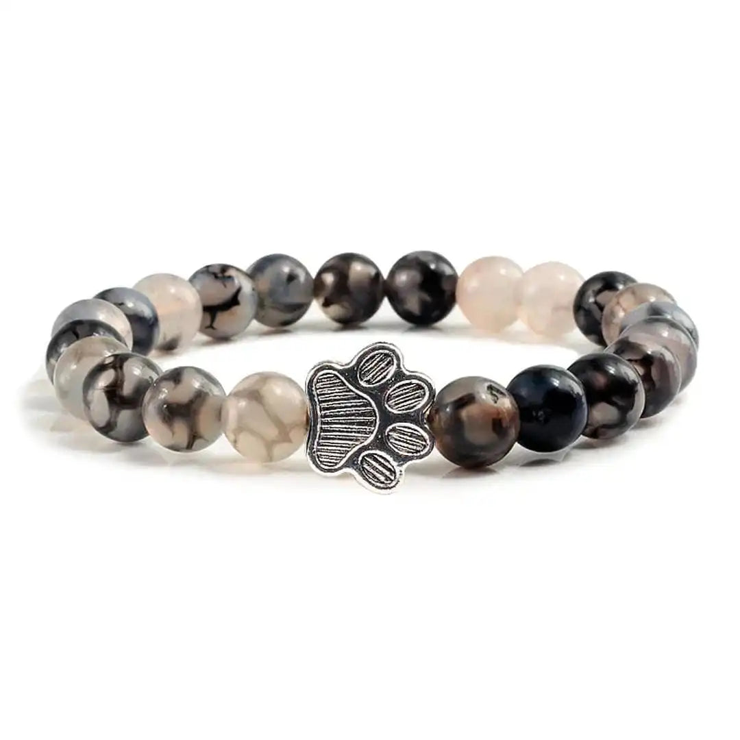 Pulsera de Patas con Cuentas Diseño de Piedra Natural