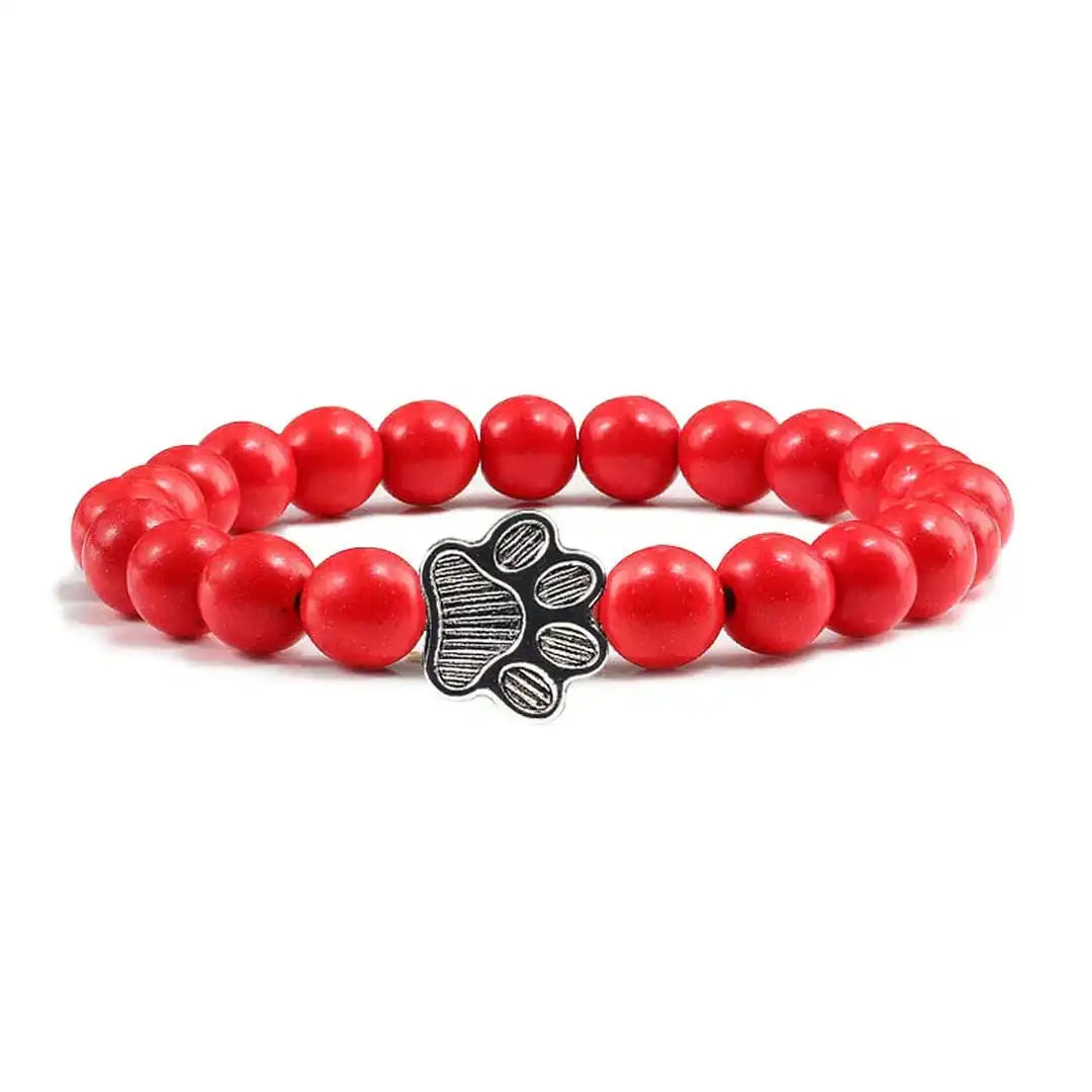 Pulsera de Patas con Cuentas Diseño de Piedra Natural