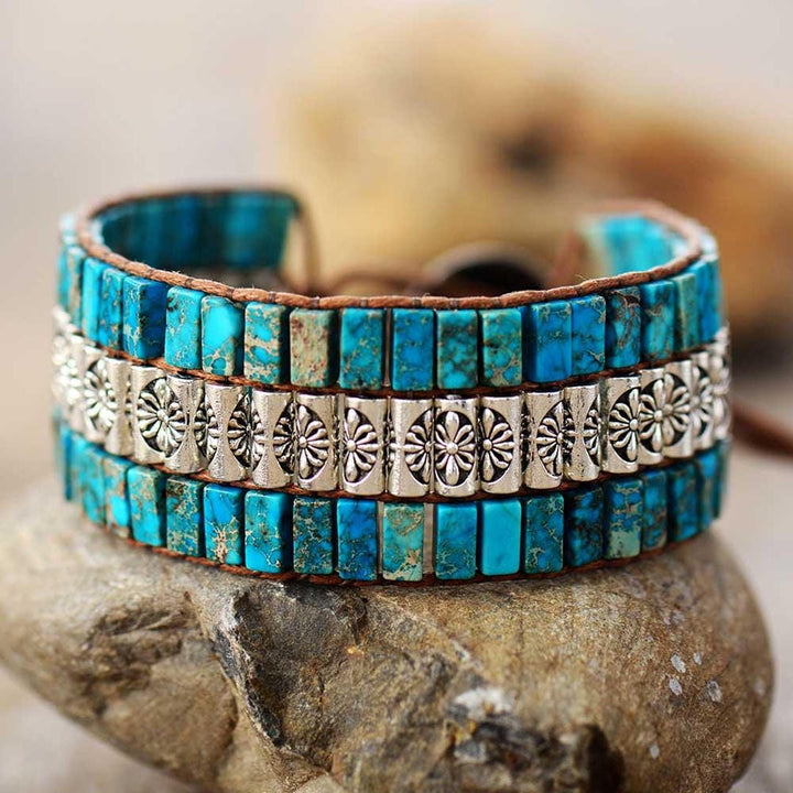 Pulsera Envolvente Boho Lotus