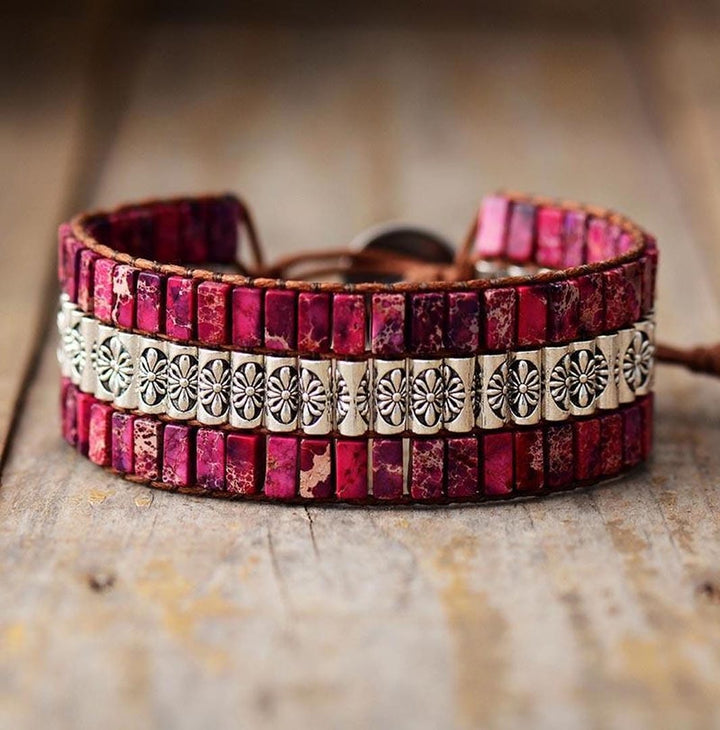 Pulsera Envolvente Boho Lotus