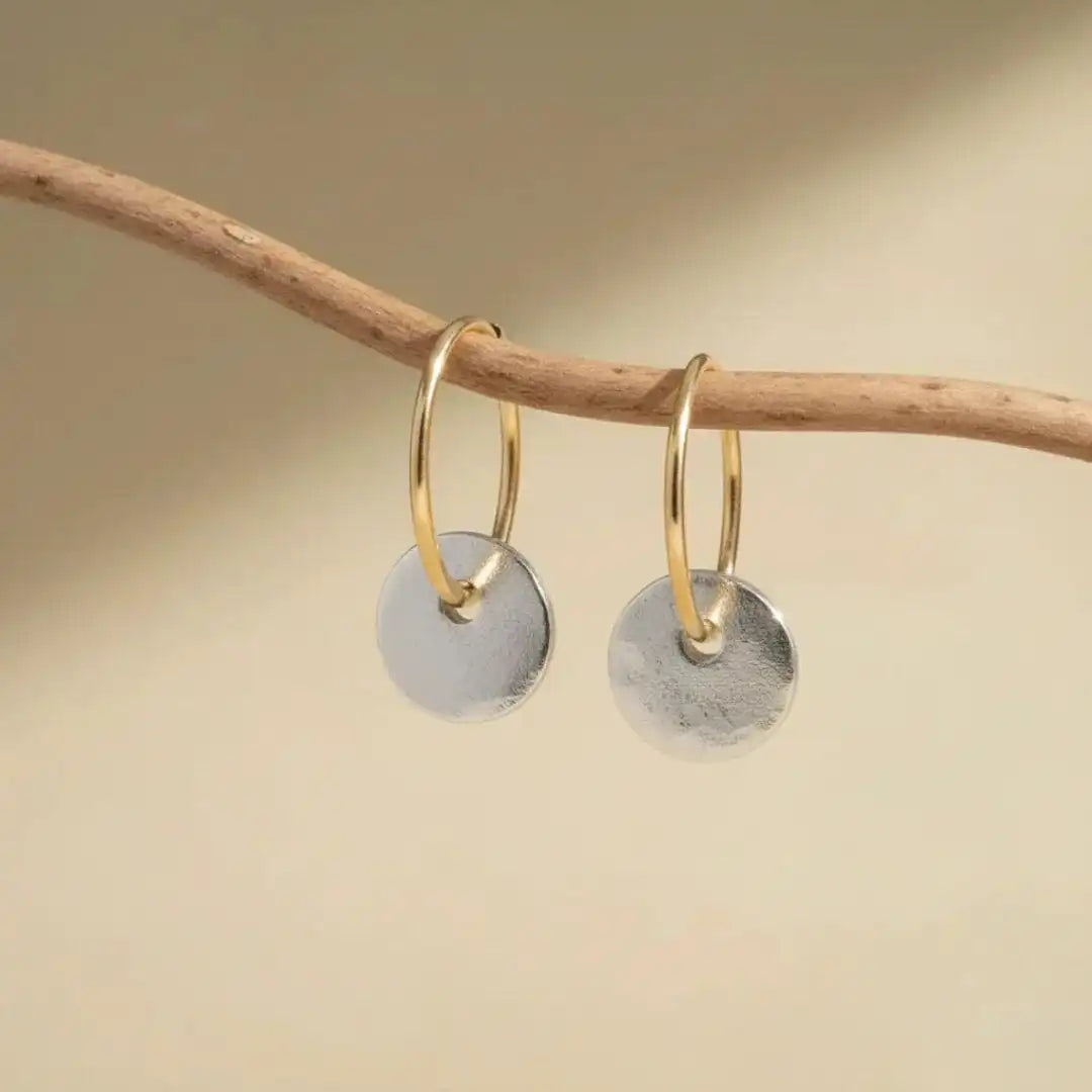 Pendientes de Aro Elegantes Hechos a Mano