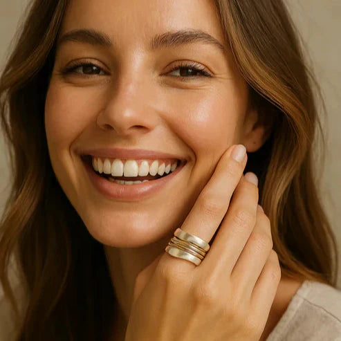Vintage Silver-Plated Thread Ring