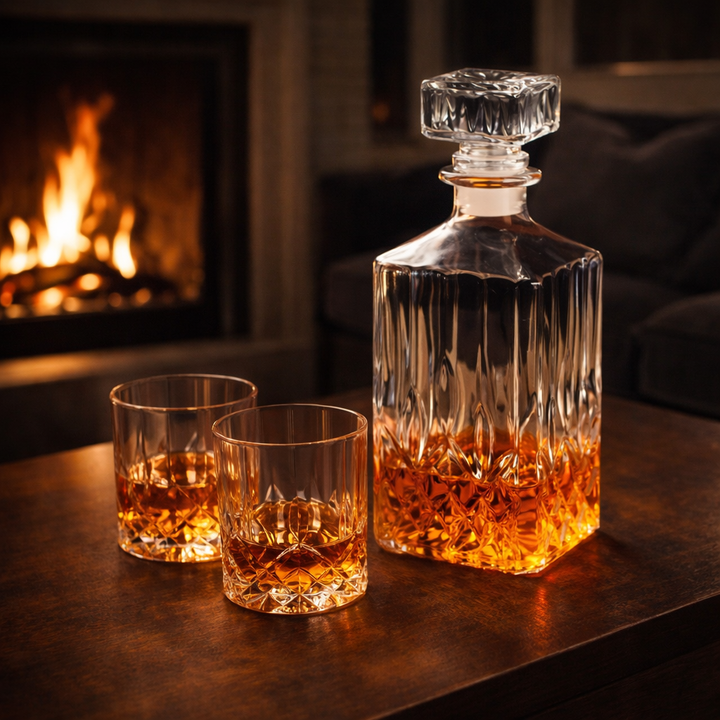 Botella de Whisky - Set de Botella y Vasos