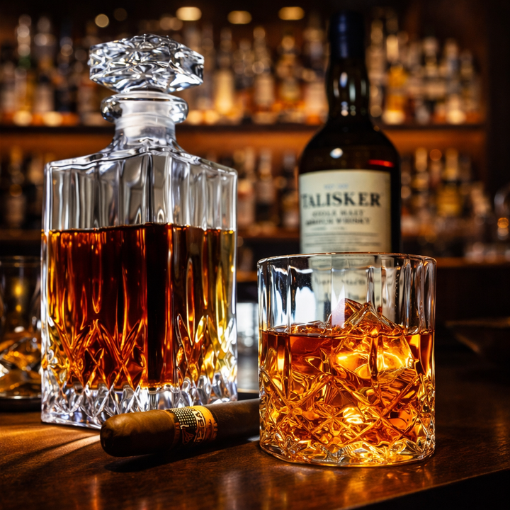 Botella de Whisky - Set de Botella y Vasos