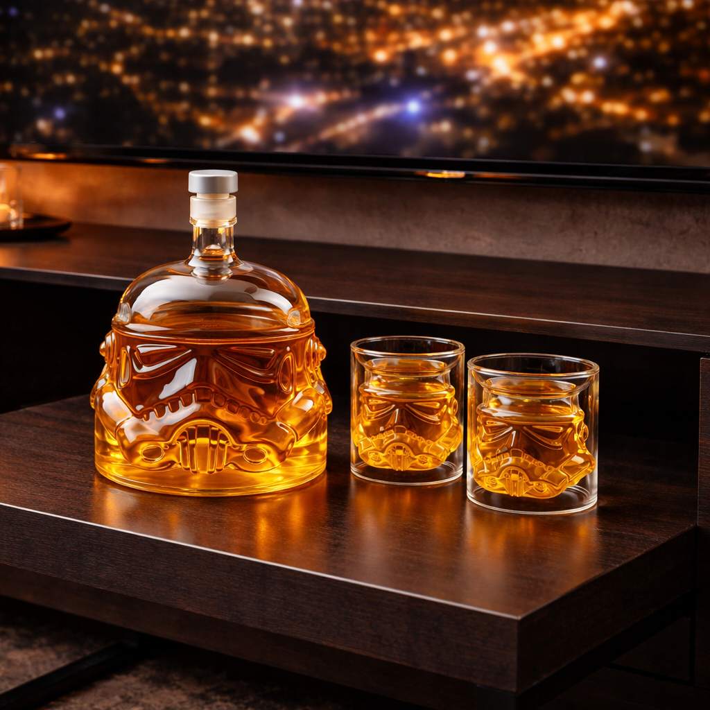 Botella de Whisky - Edición Set de Botella y Copas