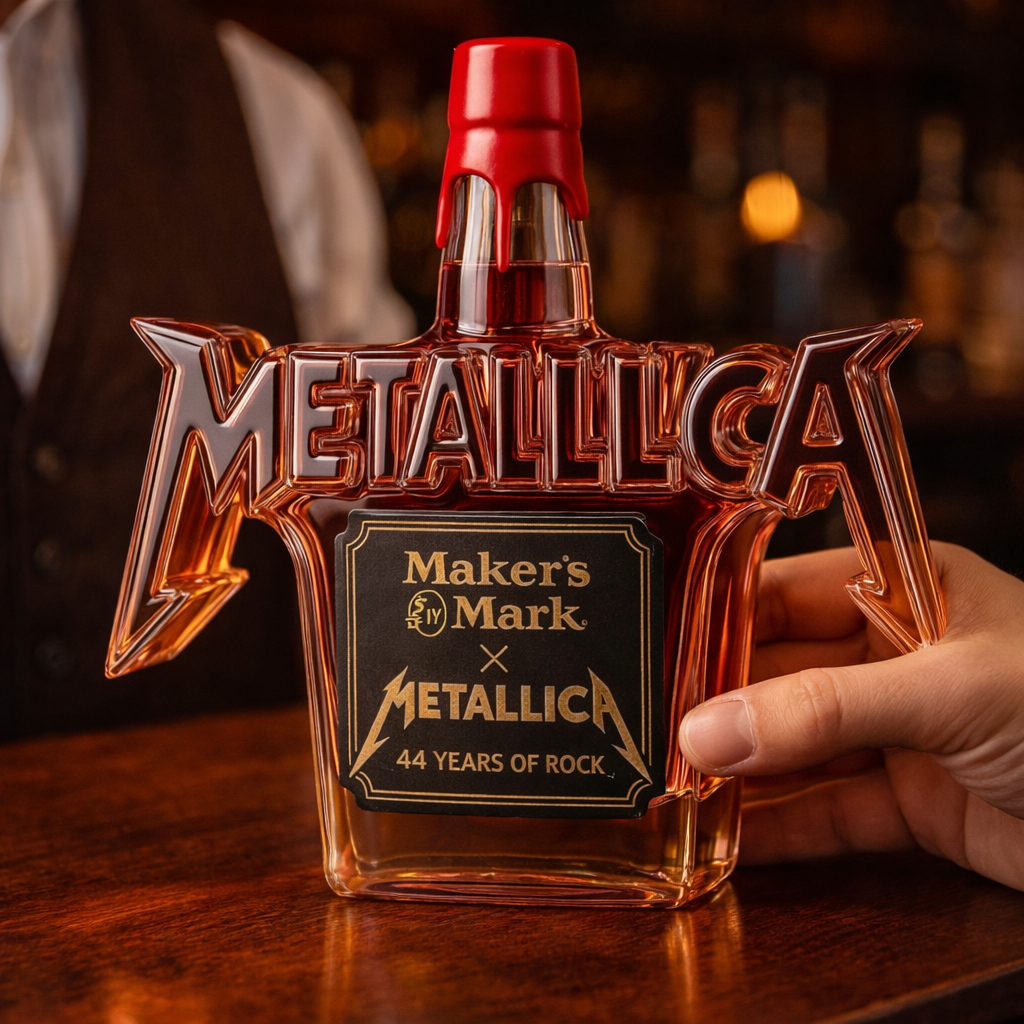 Botella de Whiskey - Edición Rock Metallica