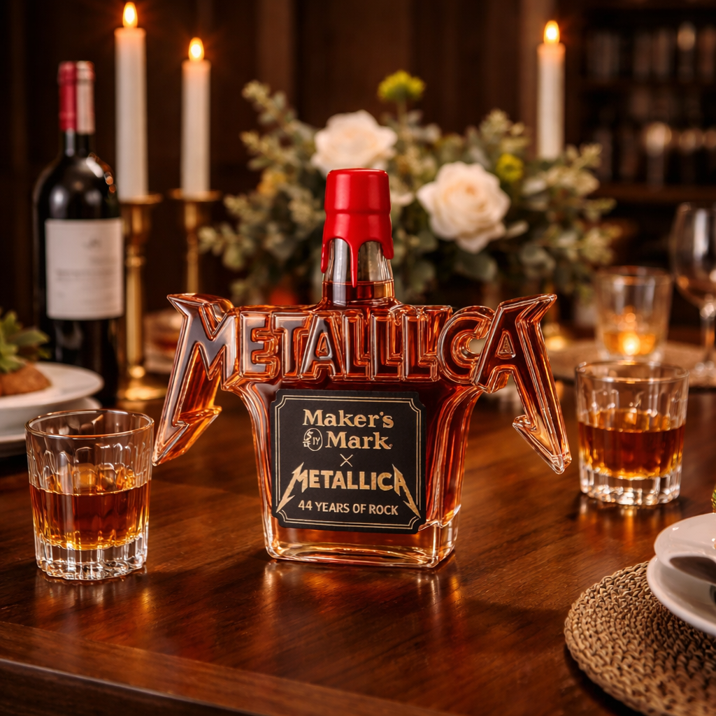 Botella de Whiskey - Edición Rock Metallica