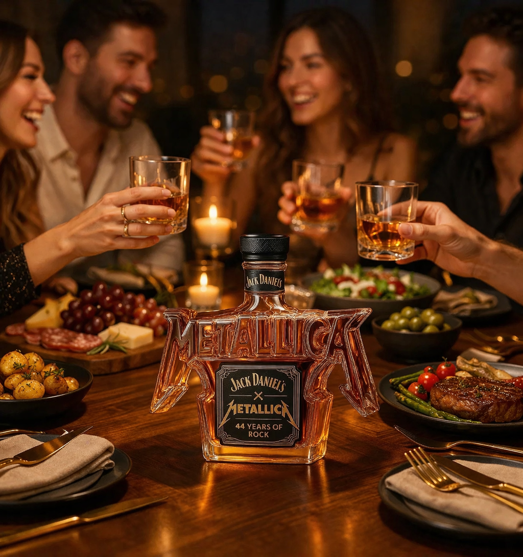 Botella de Whiskey - Edición Rock Metallica
