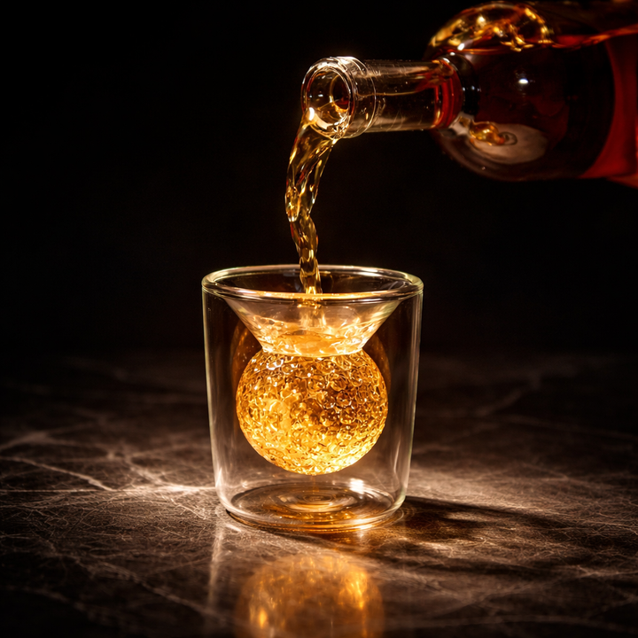 Botella de Whisky - Edición Set de Golf con Copas