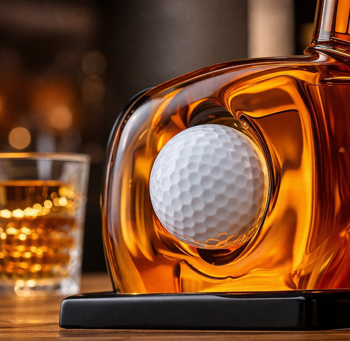 Botella de Whisky - Edición Set de Golf con Copas