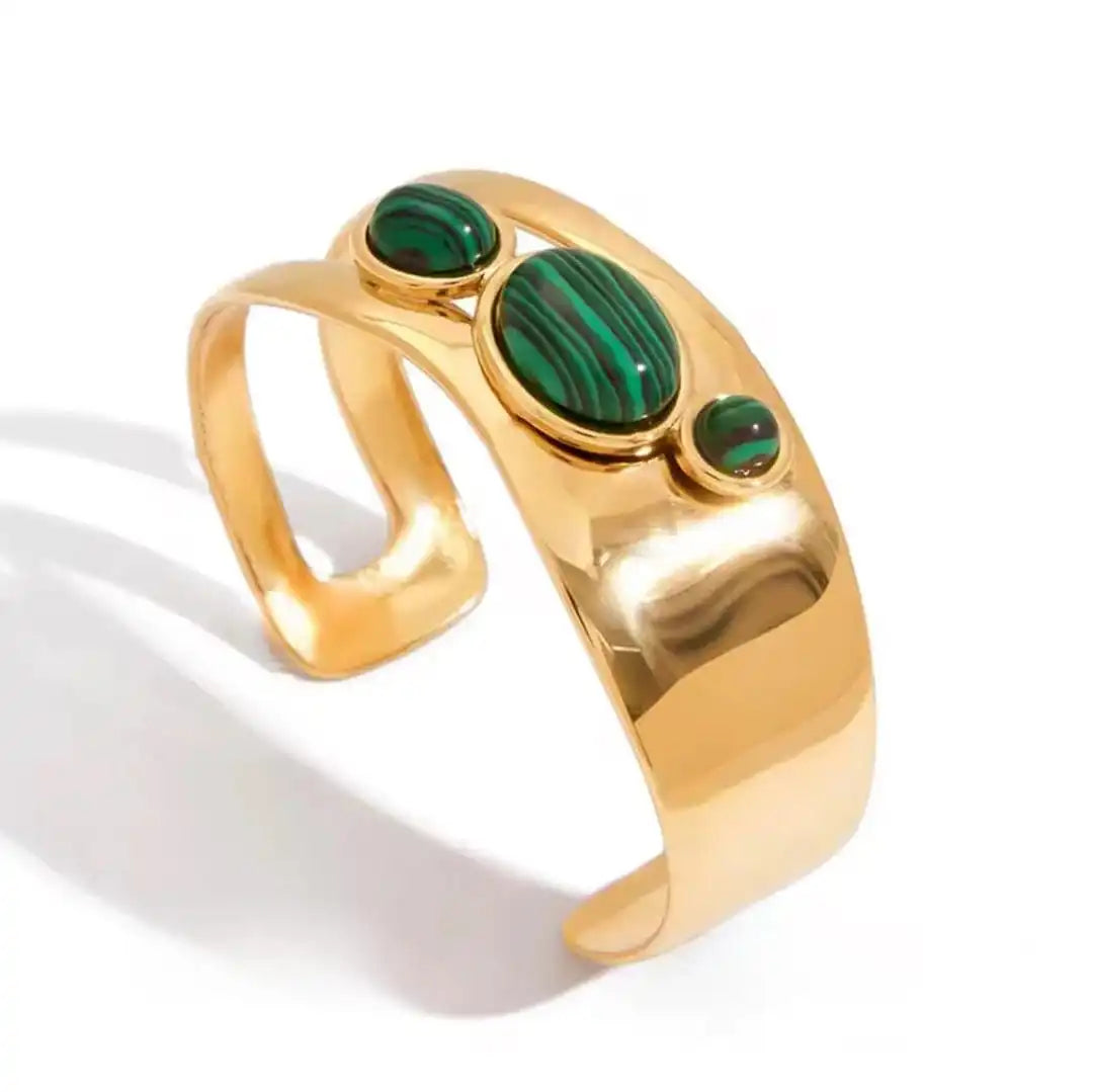 Pulsera Vintage de Ojo de Tigre Dorado