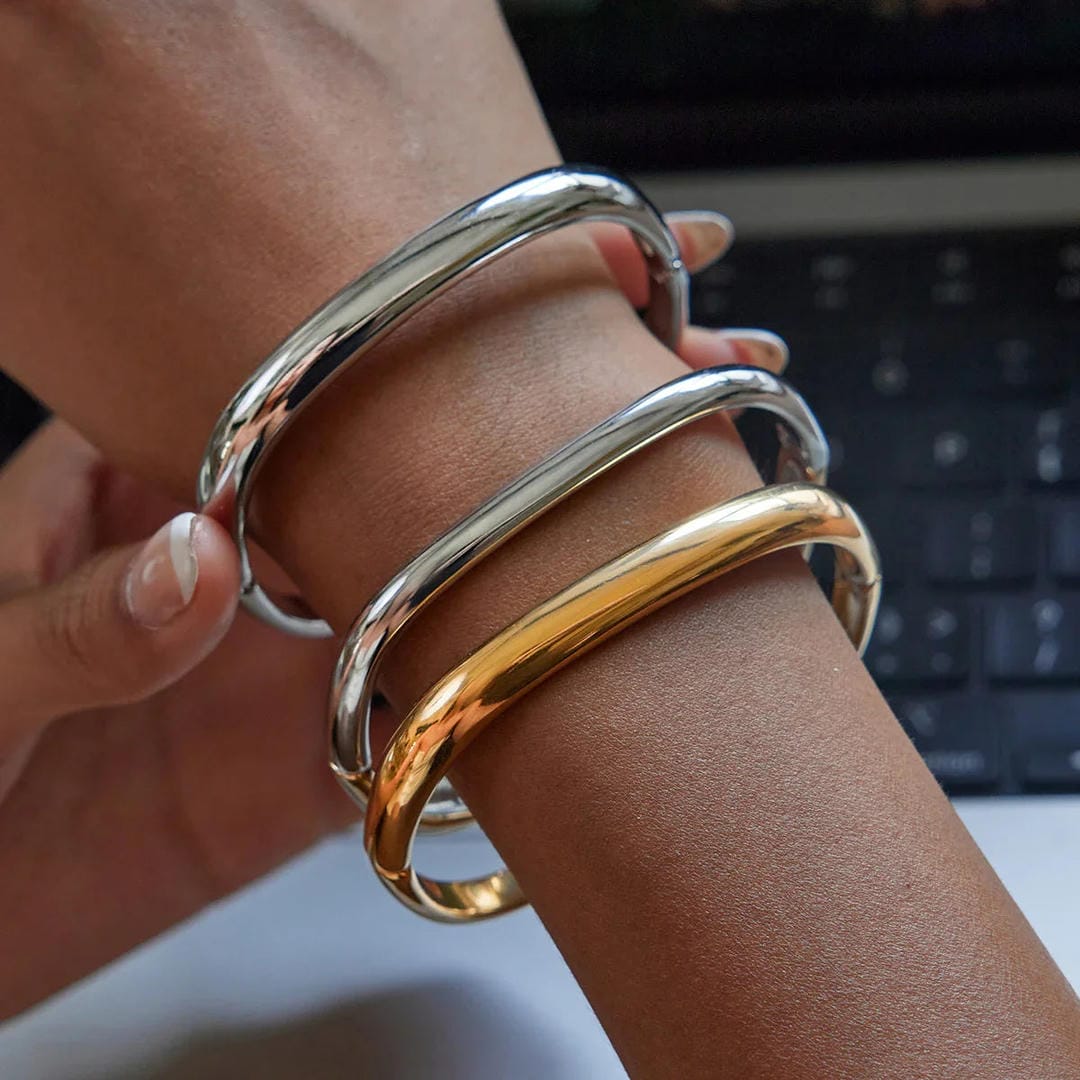 Pulsera Moderna de Oro