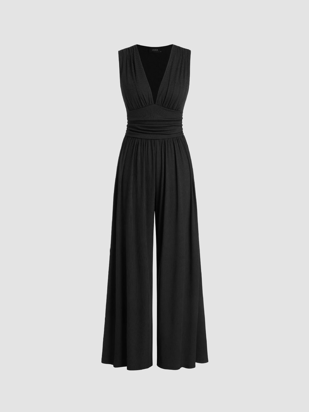 Caridad – Elegante Mono Sin Mangas de Pierna Ancha