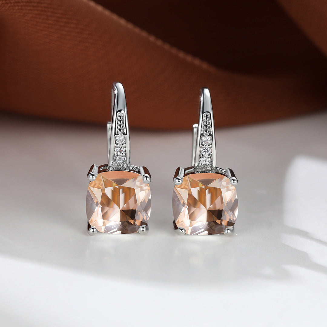 Mystic Stone Hoop Earrings | Gold