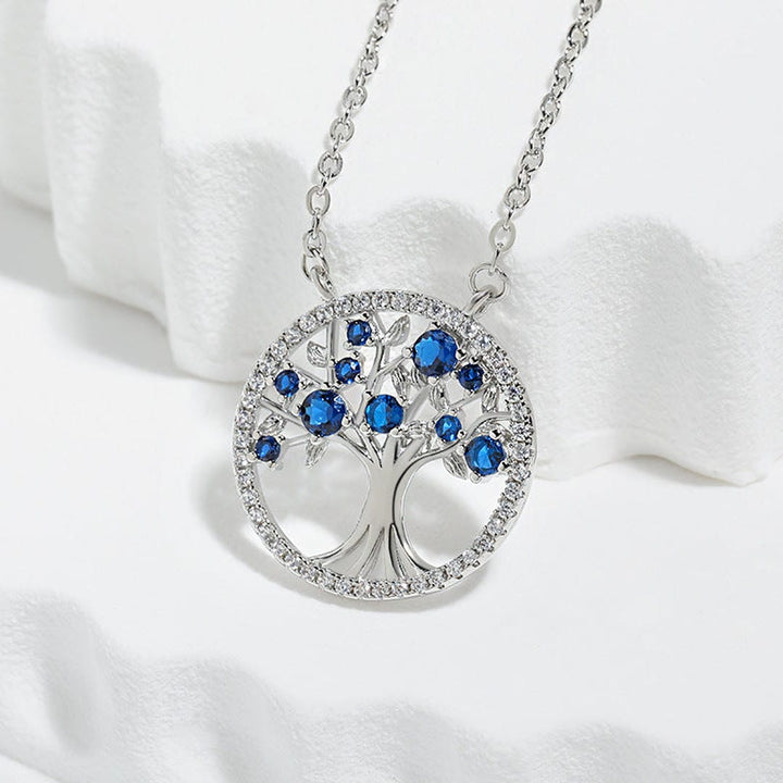 Collar de Zafiro Árbol de la Vida