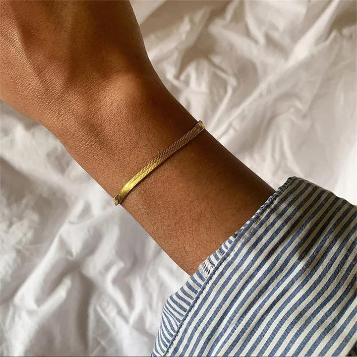Pulsera Herringbone Lustrosa Vida