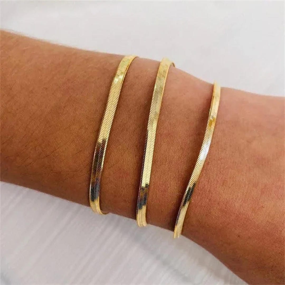 Pulsera Herringbone Lustrosa Vida