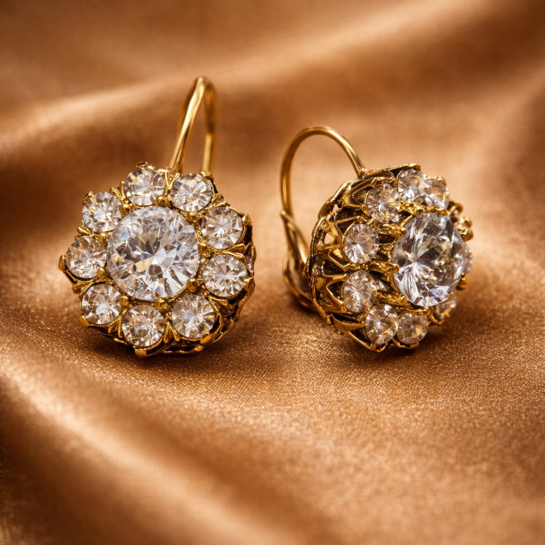 Vintage Luxe Zirconia Earrings