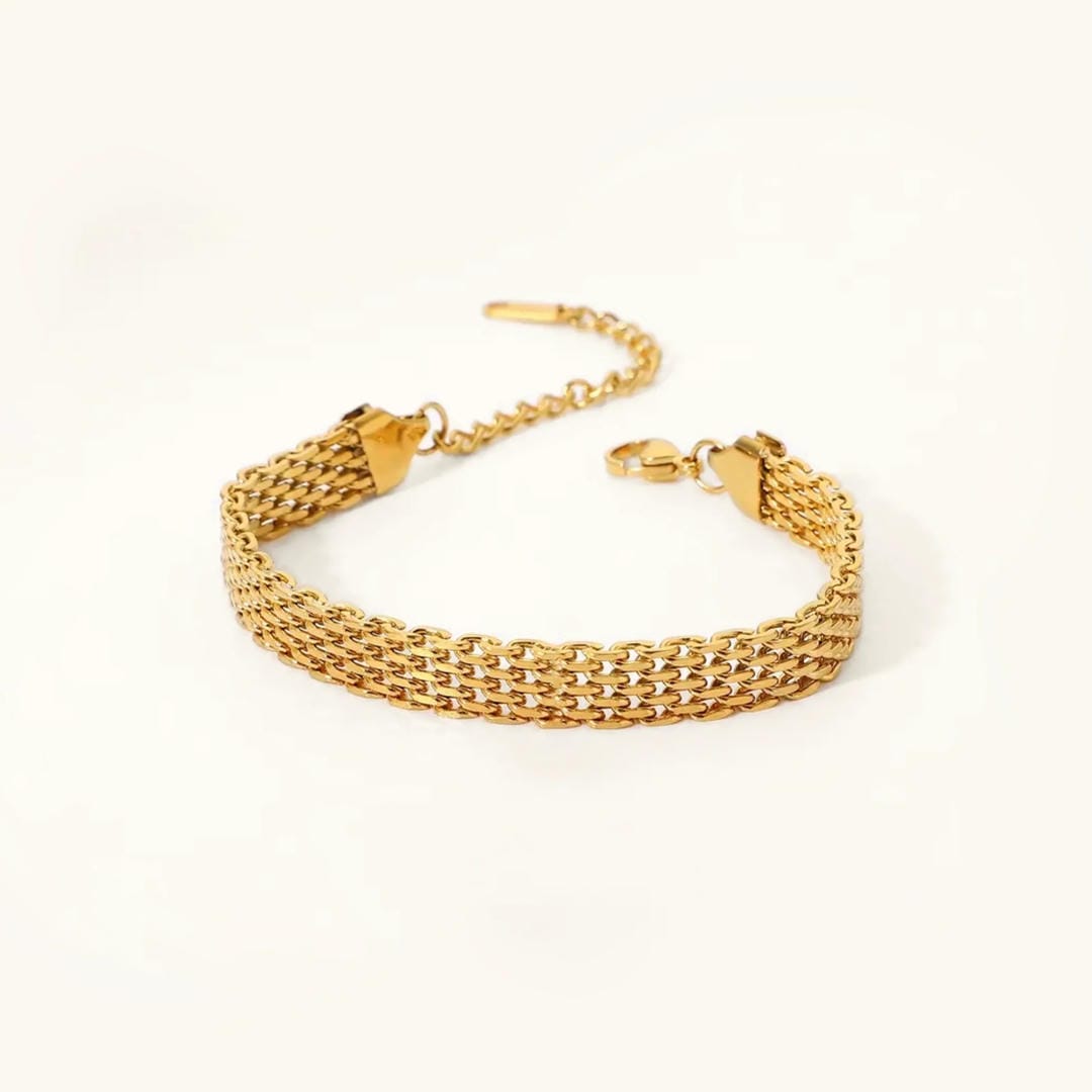 Pulsera de Cadena de Oro Elowyn