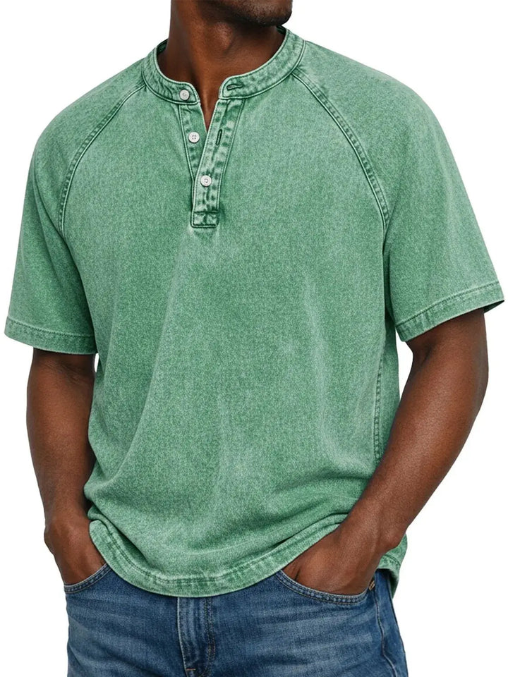 Édouard | Camisa Vintage de Algodón Botonada