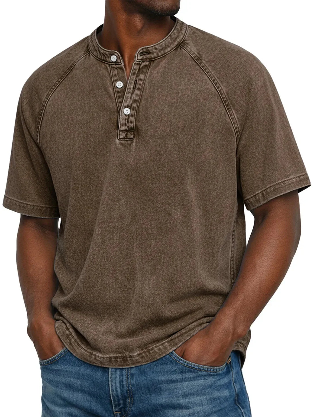 Édouard | Camisa Vintage de Algodón Botonada