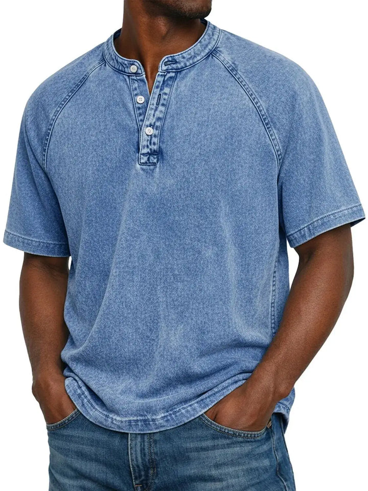 Édouard | Camisa Vintage de Algodón Botonada