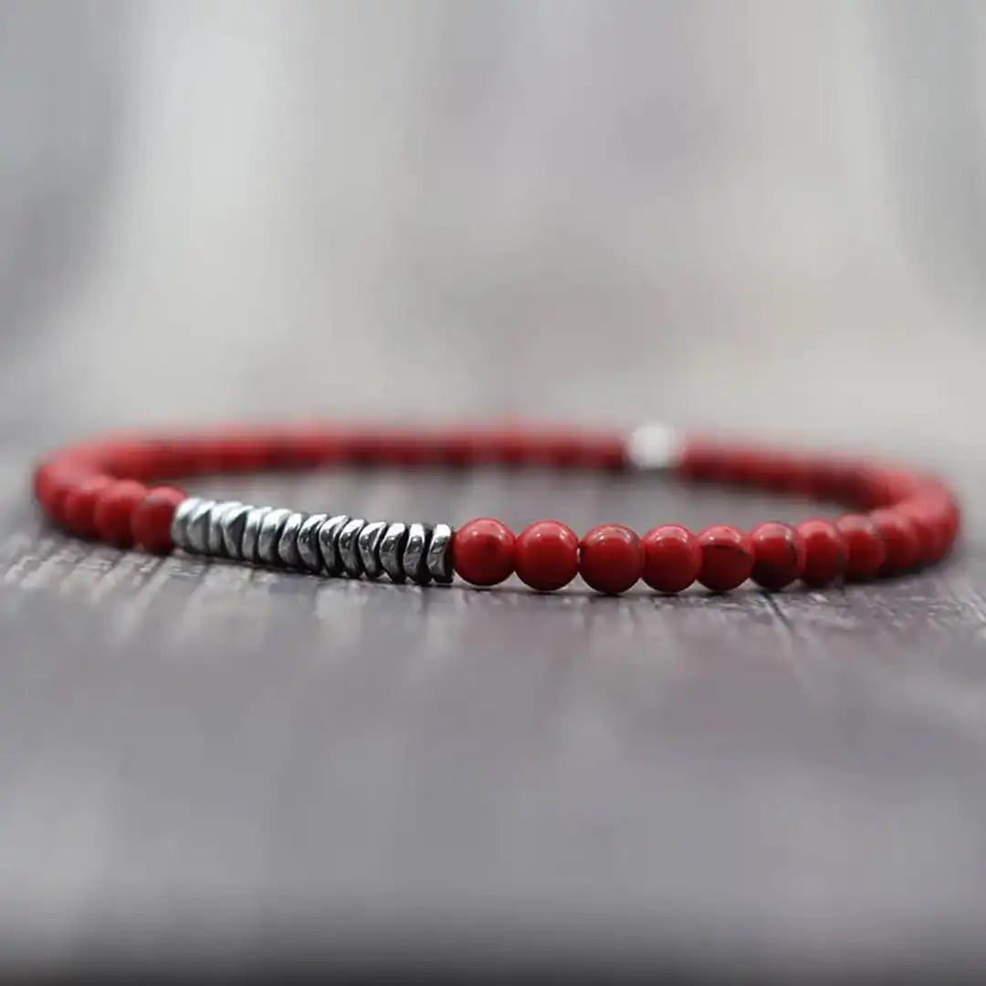 Pulsera de Roca Volcánica Atemporal