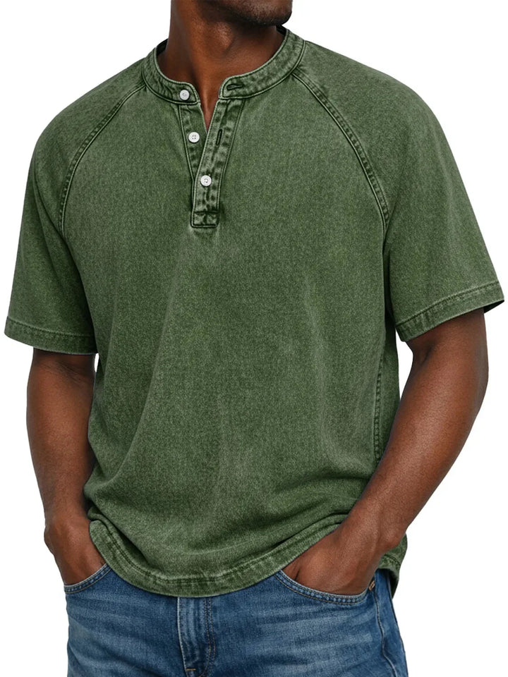Édouard | Camisa Vintage de Algodón Botonada