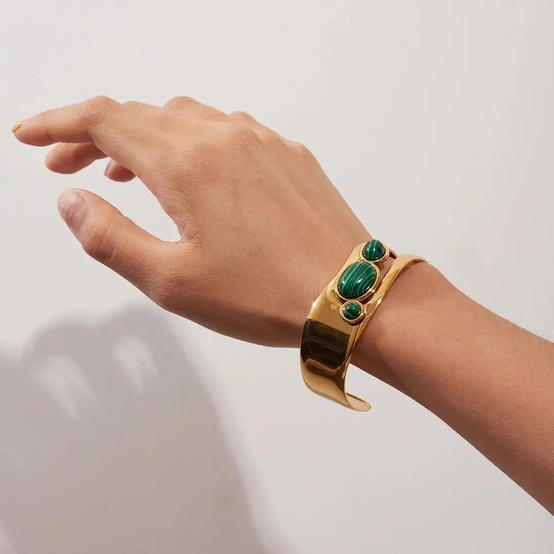 Pulsera Vintage de Ojo de Tigre Dorado
