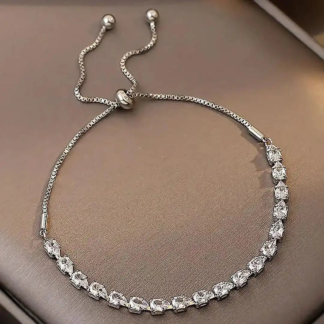 Pulsera de Piedras Geométricas Ajustable