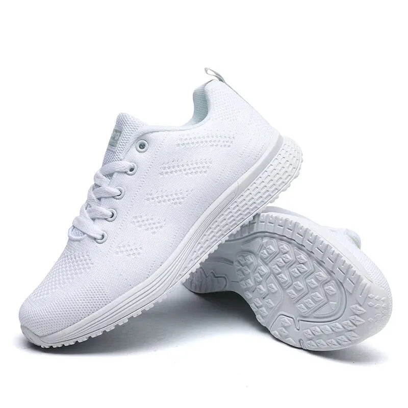 Zapatillas cómodas para mujeres – Zapatos de malla transpirables para el día a día y el tiempo libre