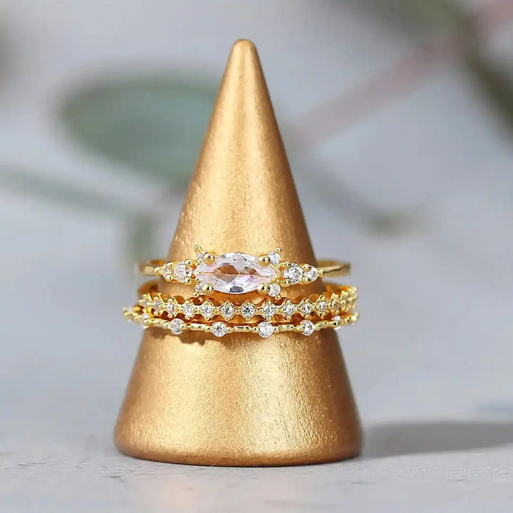 Mila Gold Ring Set