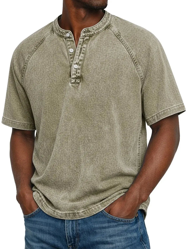 Édouard | Camisa Vintage de Algodón Botonada