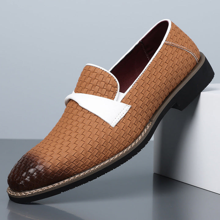 Mocasines de Cuero Tejido Santori