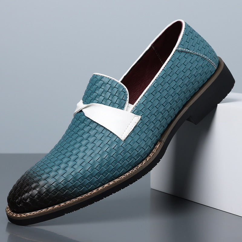 Mocasines de Cuero Tejido Santori