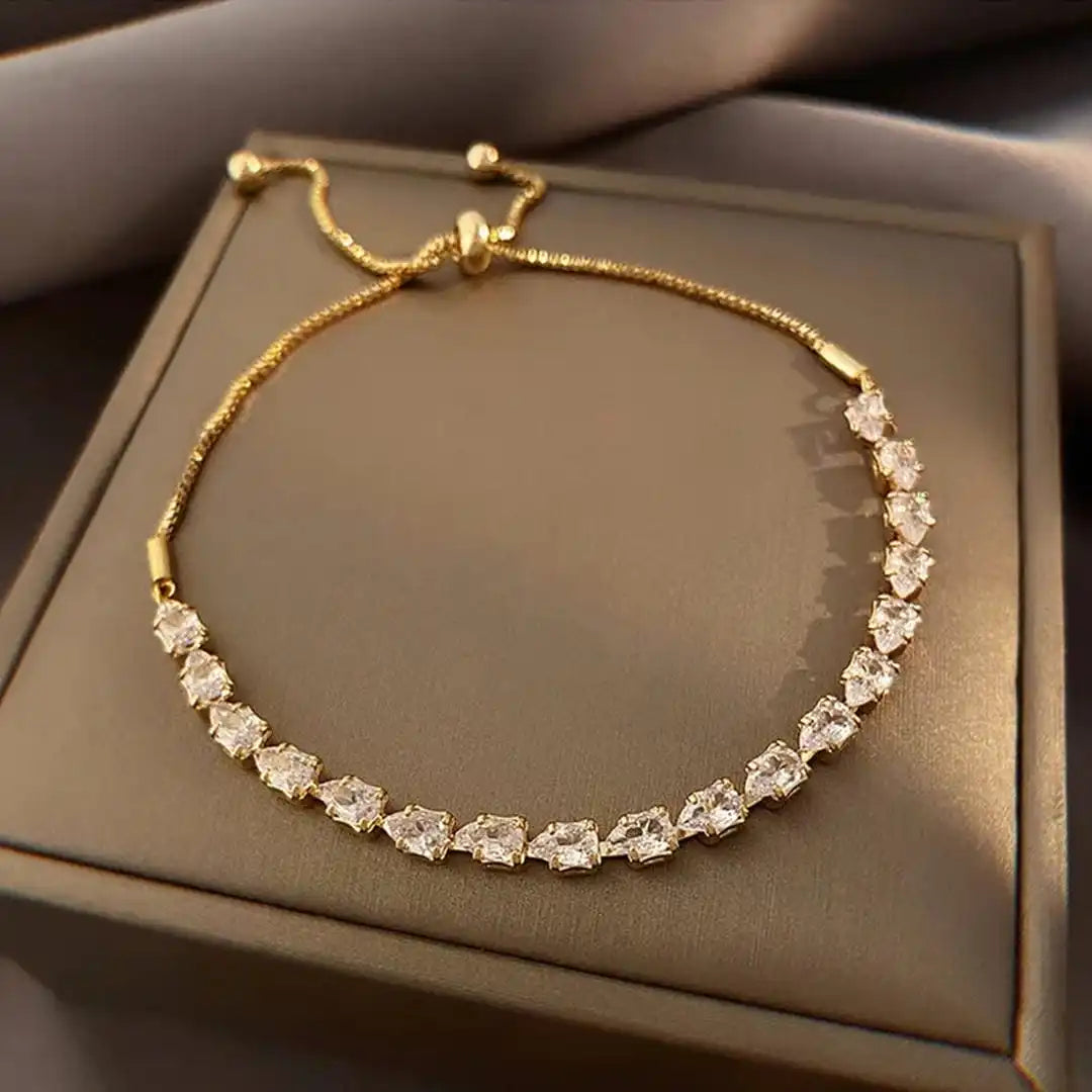 Pulsera de Piedras Geométricas Ajustable