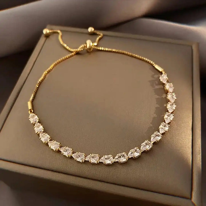 Pulsera de Piedras Geométricas Ajustable