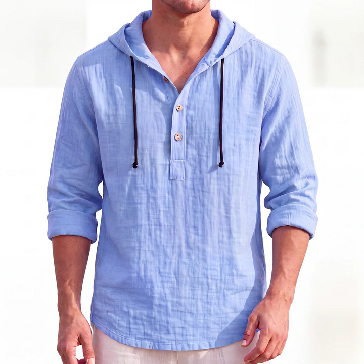Rex Hooded Linen Shirt