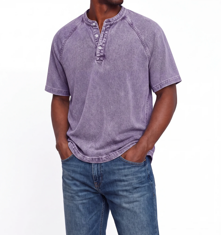 Édouard | Camisa Vintage de Algodón Botonada