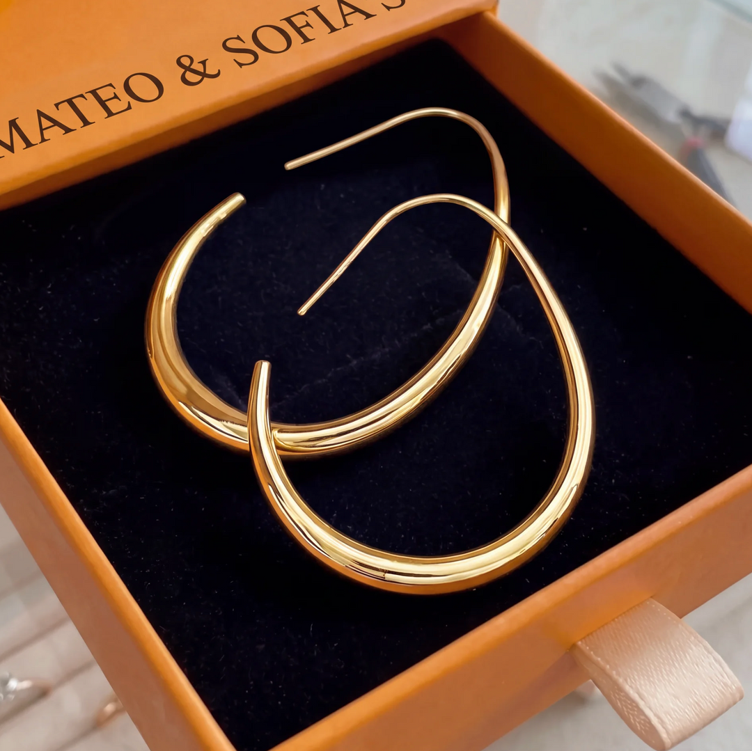 Antique Gold Hoop Earrings | Gold