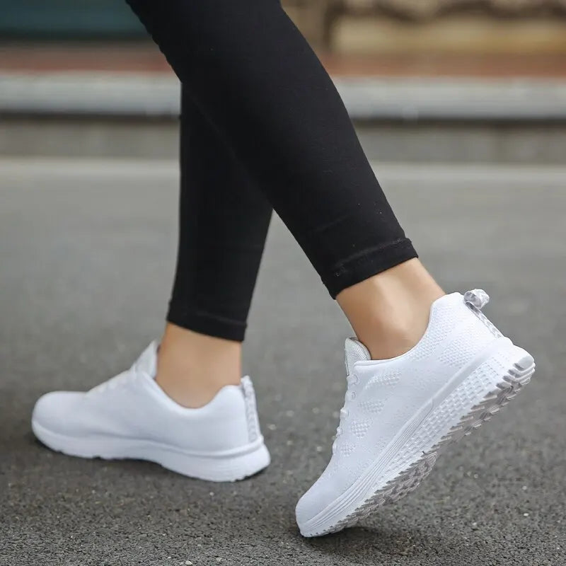 Zapatillas cómodas para mujeres – Zapatos de malla transpirables para el día a día y el tiempo libre