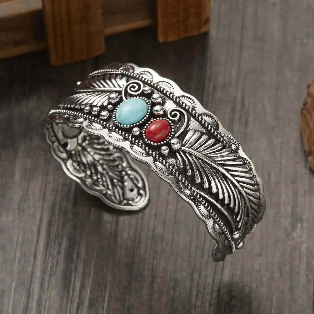 Pulsera de Plata y Oro Turquesa Mesina